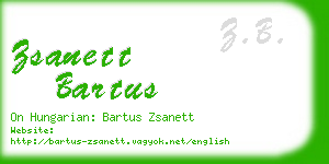 zsanett bartus business card